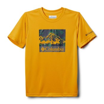 Columbia T-Shirt Jongens, Terra Trail Short Sleeve LichtGoud, 42PRVJYWB